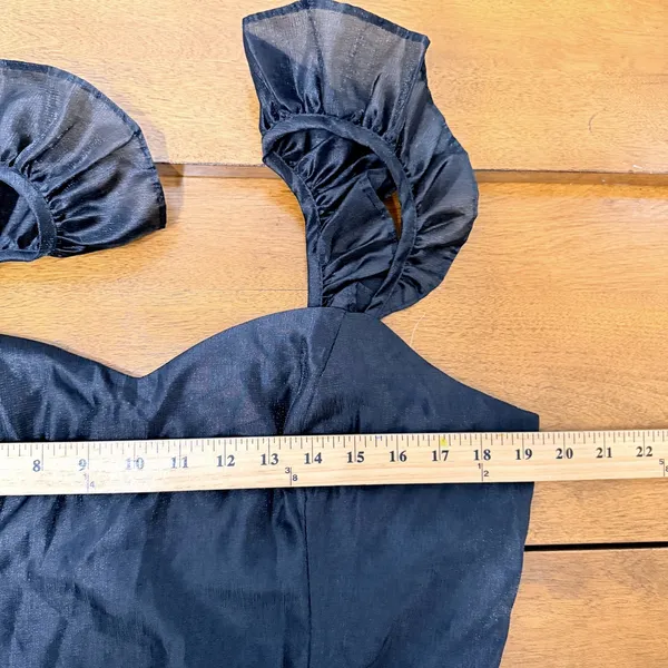 Lulus‎ Effervescent Aesthetic Black Tiered Ruffled Midi Dress XL Event Party - Image 13