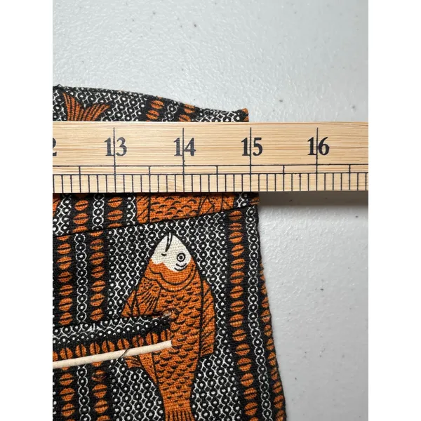 Anthropologie Cartonnier Fish Print Cropped Pants 2 Novelty Tweed Trouser - Image 7