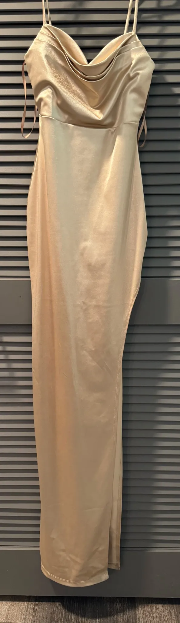 Satin Gold Windsor Dress - Image 2