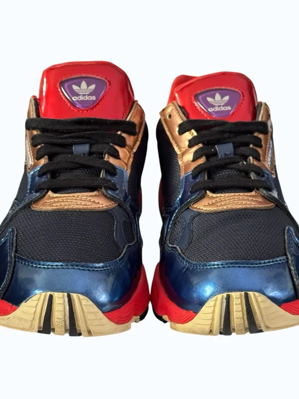 Adidas Originals Falcon Collegiate Navy Blue Red Sneakers Women’s Size 8 - Image 10