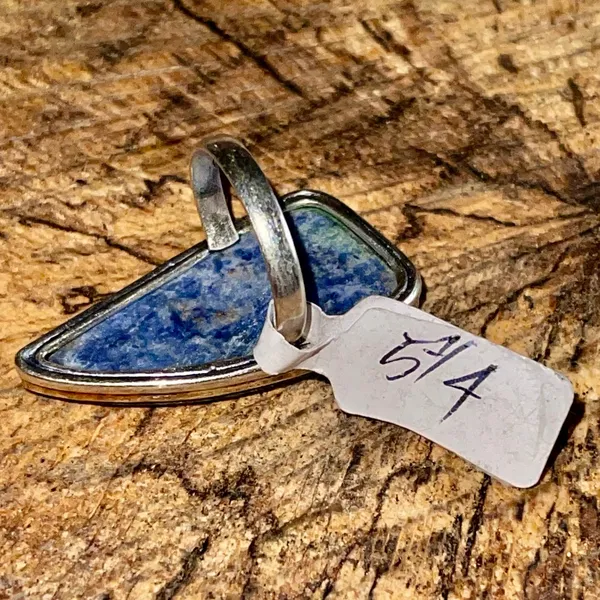 Lapis Lazuli Ring Size 5 1/4 Blue - Image 6