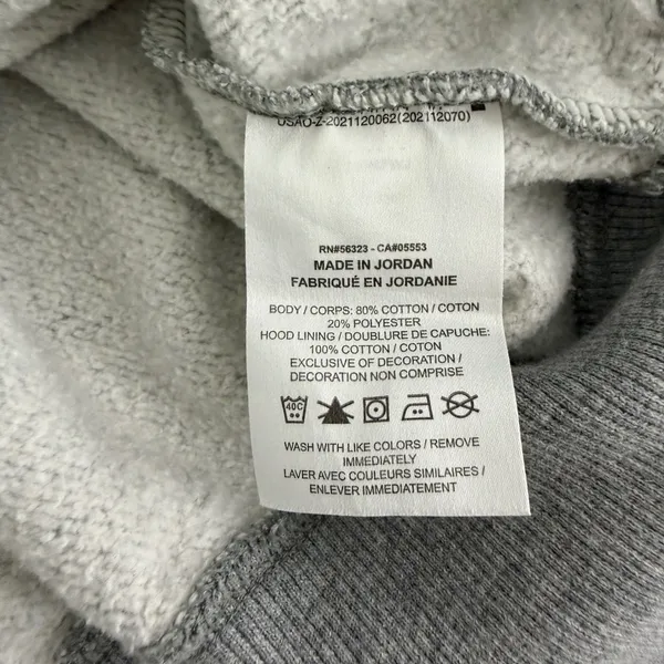 Nike Hoodie Womens Small Sportswear Fleece Crop Pullover Grey Oversized Fit - Image 7