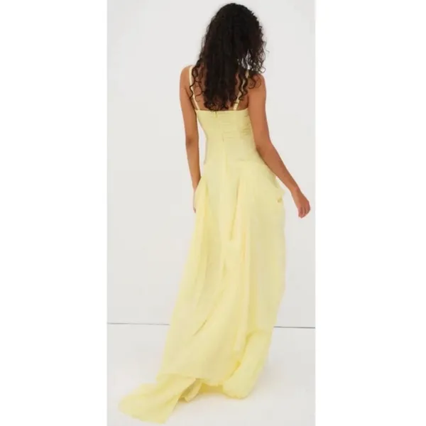 For Love & Lemons June Maxi‎ Dress Yellow XS NWT - Image 5