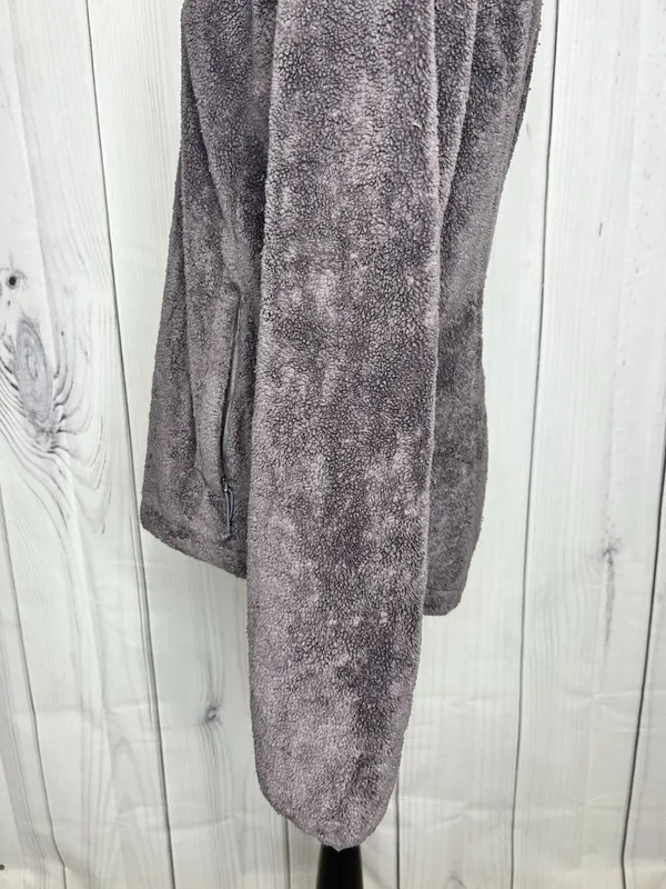 The North Face Jacket Women Sz M Purple Fleece Full Zip Osito Fuzzy Pile Logo - Image 7