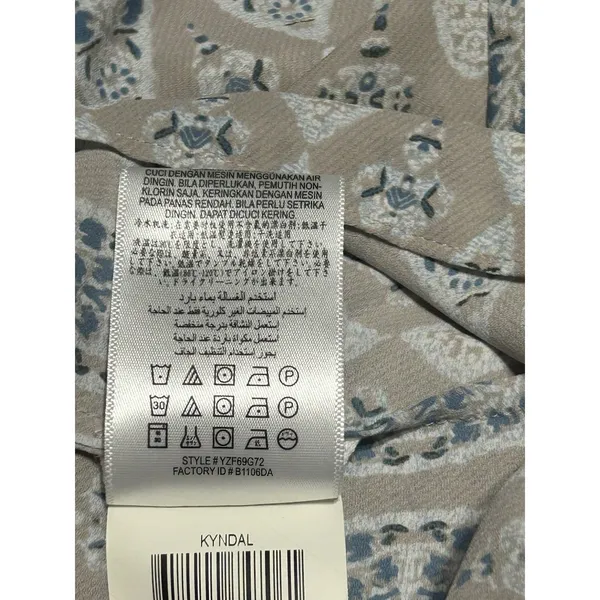 BCBG MaxAzria Kyndal XXS High-Low Maxi Dress Tapestry Long Sleeve Designer Boho - Image 12