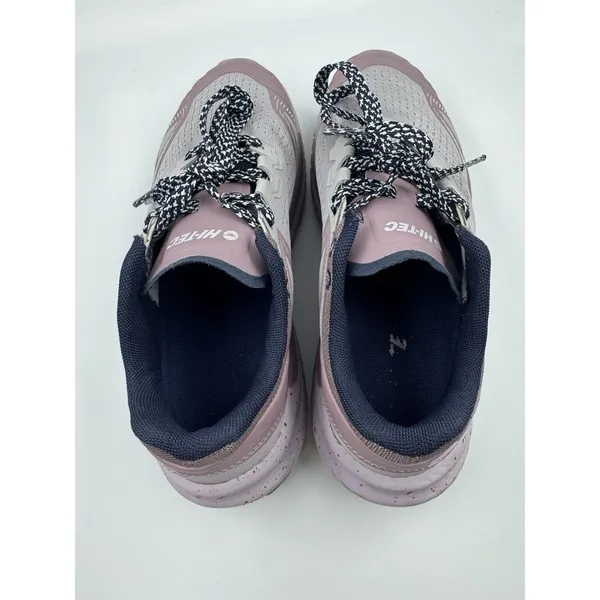 Hi-Tec Women Trail Shoe Athletic 7.5 Breathable Mesh, Lace Up, Lilac, Purple - Image 11