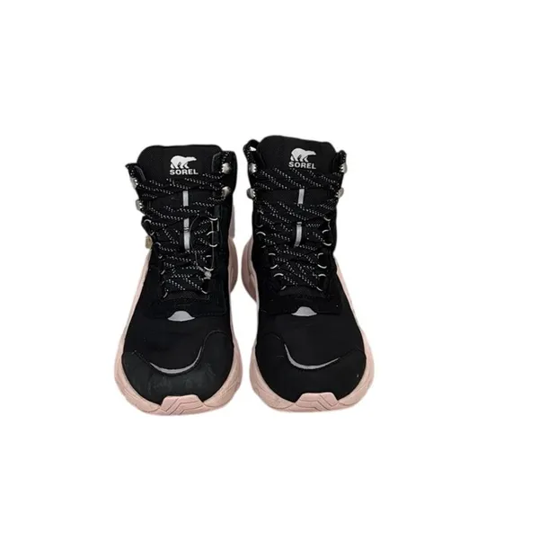 Sorel Kinetic RNEGD Conquest Waterproof Outdoor Everyday Black Pink Boots Size 7 - Image 2
