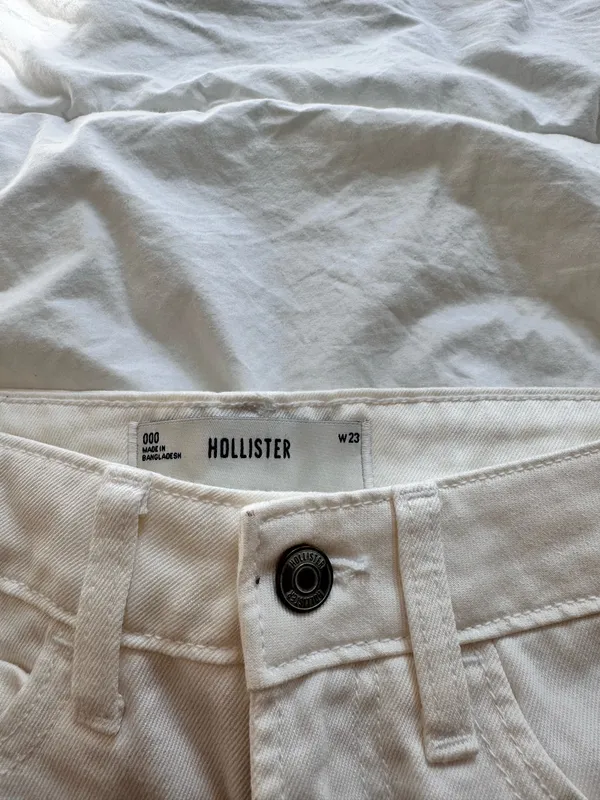 Hollister Denim White Skirt - Image 2