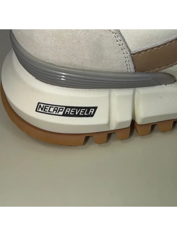 Necap Revela Chunky Platform Sneakers Women’s US 7.5 White Tan Casual Shoes - Image 10