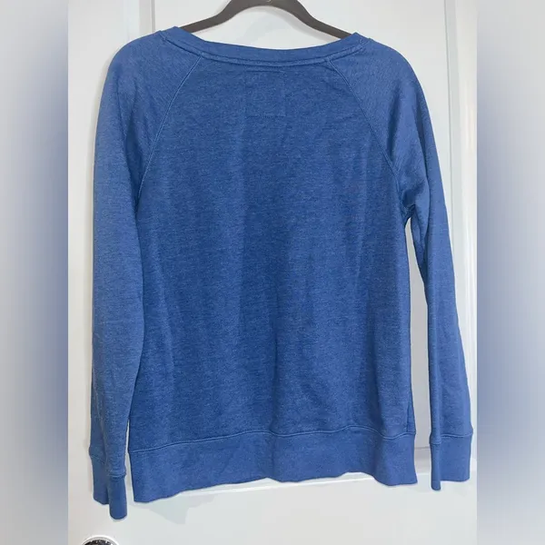 NBA Sz Small Womens Fleece Lined OKC OklahomaCity Thunder Blue Cotton Sweatshirt - Image 2