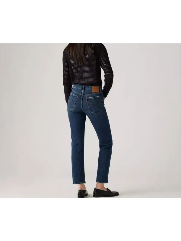 New Levi's Premium 30x30 Wedgie Straight Ankle Women's Jeans Indifferent Indigo - Image 3