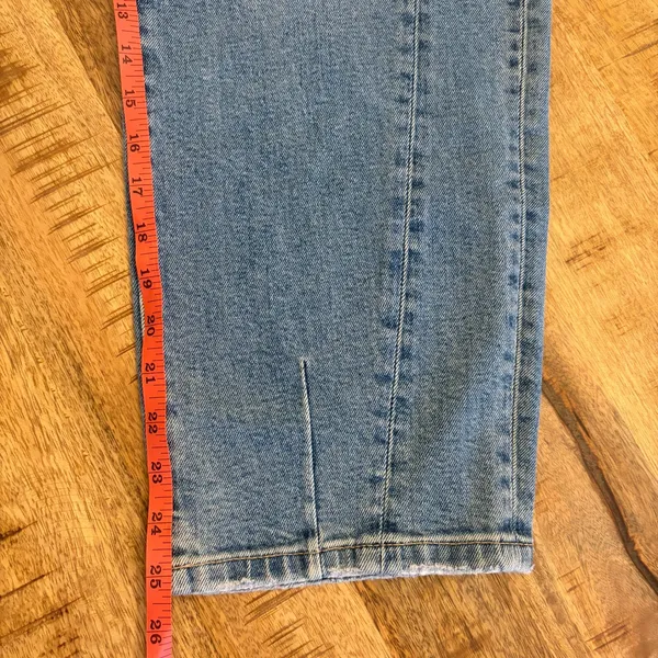 Pistola‎ Eli Barrel Jeans 24 Rhythm Vintage High Rise Arched Cropped Light Wash - Image 13