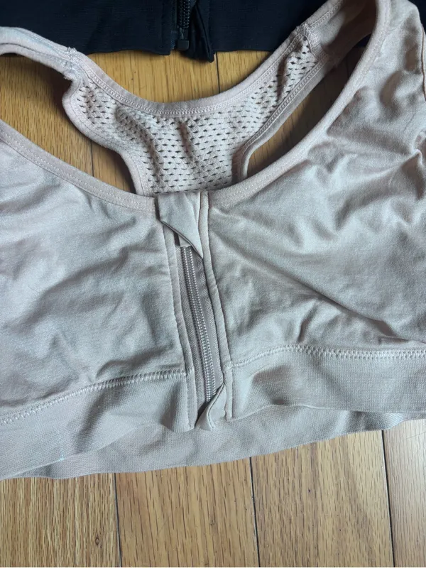 Set of 4 Zip front Racerback Sports Bra - Image 3
