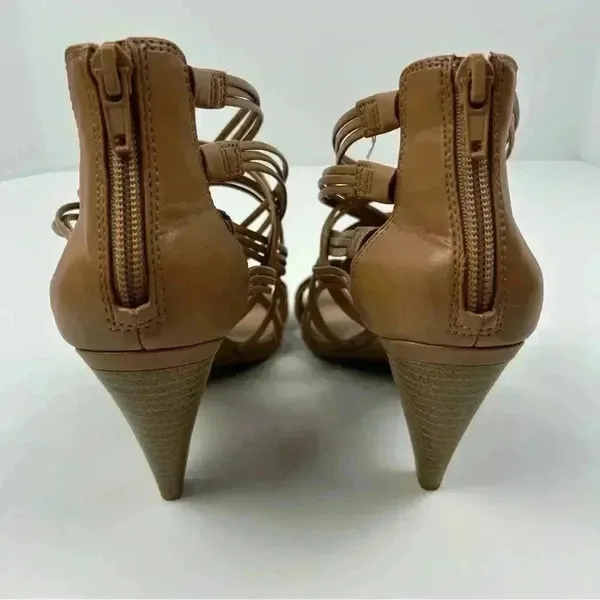 INC Women's Strappy Heeled Sandals Brown Size 6 Open Toe Block Heel‎ - Image 7