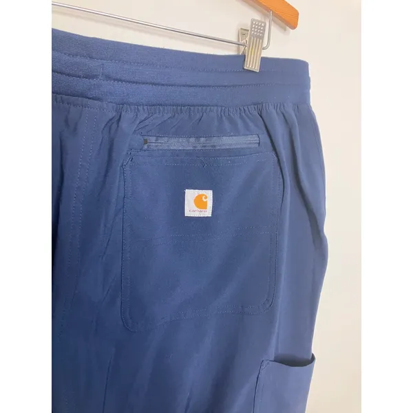Carhartt Scrub Pants Womens XL Navy Excellent Liberty Jogger Cargo C53110 - Image 3