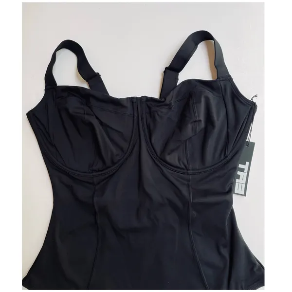 TA3 Lifty One Piece Swimsuit Corset Sculpting Black Size XL Regular/Long H/I - Image 2