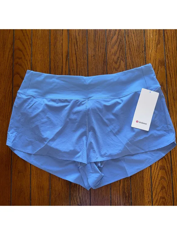 Lululemon Speed Up Short High Rise 2.5” Mesh Vent Prep Blue Size XL NWT - Image 2