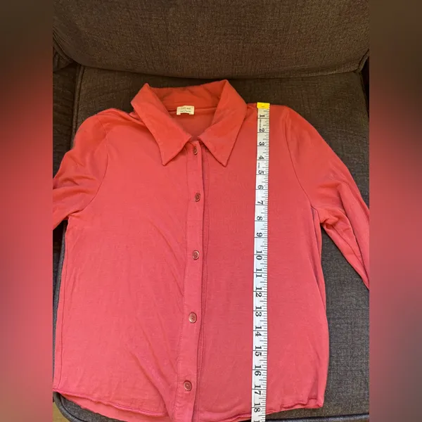 Wilfred Orange Button-Down Shirt - Image 6