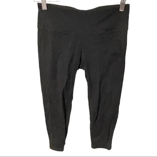 Athleta Size Small Chatturanga Black Womens Cropped Athletic Leggings‎ - Image 2