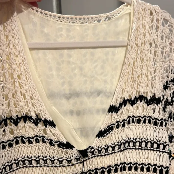 NWT Zara new with tags knit sweater dress striped‎ romantic cottage core women’s - Image 5