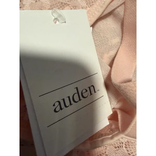 Auden Pink Lace‎ Bralette Soft Bra Wireless Adjustable Strap Coquette - Image 6