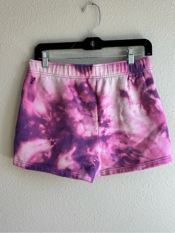 Tie-Dye Pink & Purple Lounge Shorts - Image 4