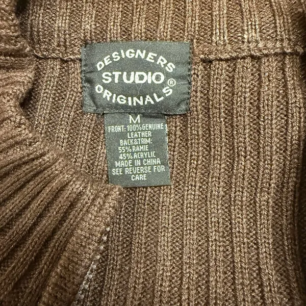 Designer Studio Originals Vest Womens MED Genuine Leather‎ Rodeo Western Cowgirl - Image 5