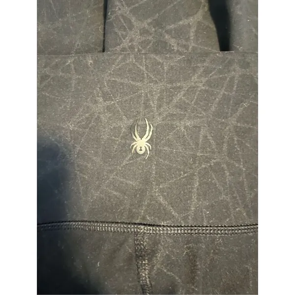 Spyder Black Web Athletic Leggings Size‎ Medium - Image 3