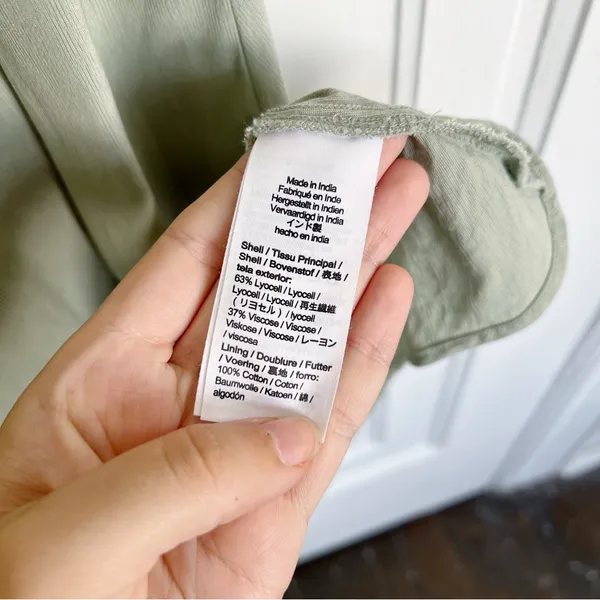 Madewell • Sweetheart Puff-Sleeve Midi Dress in Frosted Sage green bias cut - Image 10