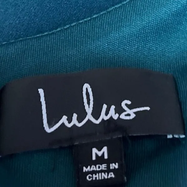 Lulus Infinite Glory Blue Green Sleeveless Cami Camisole Maxi Slip Tank Dress M - Image 7