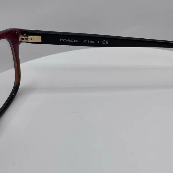 Coach HC6103 5445 54 -16 Aubgn Cognac Varsity Stripe Eyeglasses Pre-Owned - Image 7