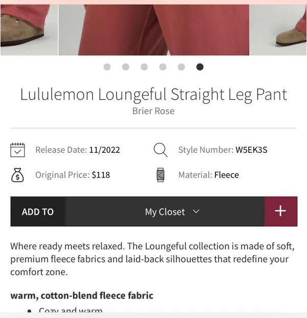 Lululemon Loungeful Straight-Leg Pants - Image 3