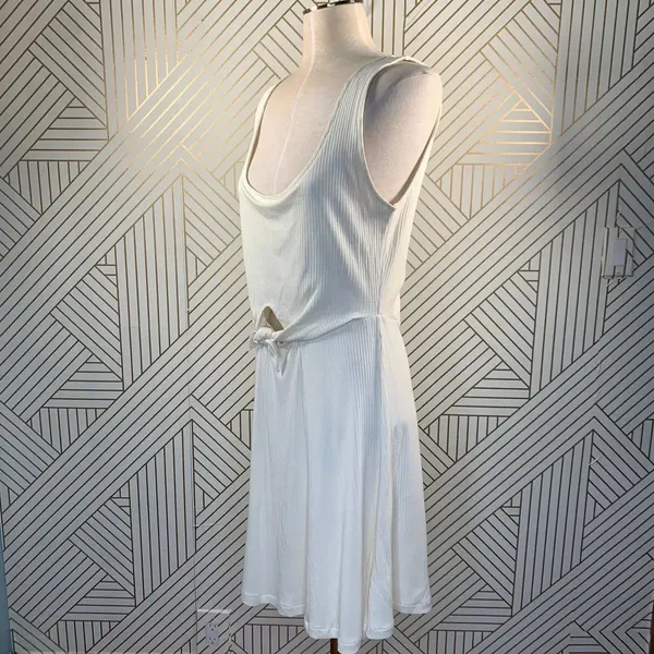 L*Space Topanga Dress in‎ Cream Ribbed Cutout - Image 7