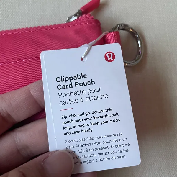 Lululemon Clippable Card Pouch - Glaze Pink - Image 6