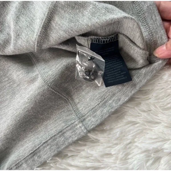 Tommy Hilfiger Gray Military Jacket Button Front Pockets Short Coat Size L/G - Image 9