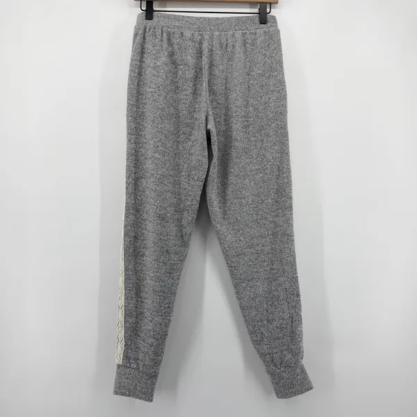 FN by Flora Nikrooz Womens‎ Gray Lace Trim Lounge Set Pajamas 2PC Medium - Image 8