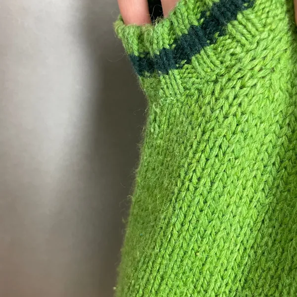 90s Northern Reflections Sweater Vest Womens Large Green Blue Button Up Knit‎ - Image 10