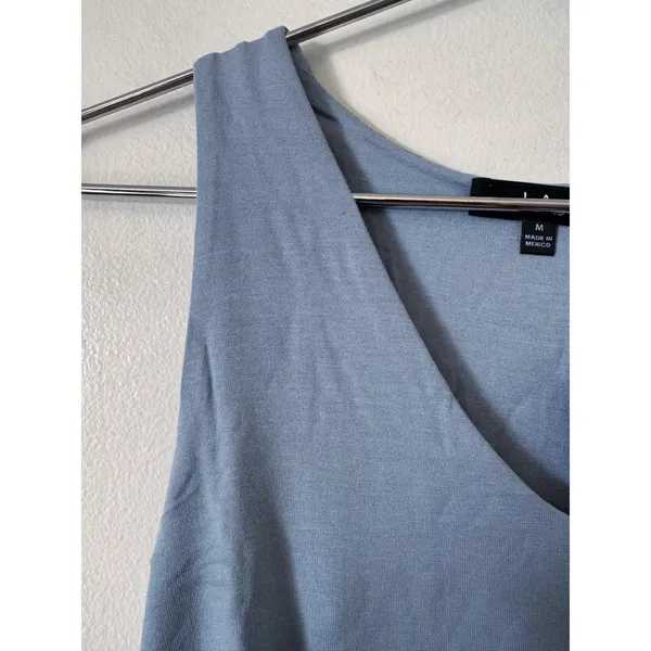 NWT Lulus Feel Like Dancing Blue Crop Top Womens Size Medium Jersey Knit Capsule - Image 5