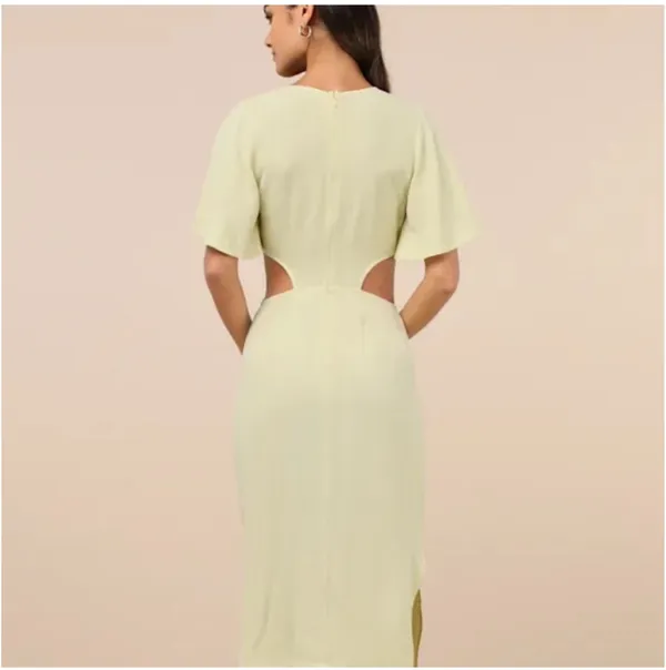 Lulu’s Tie-Front Cut-Out Midi Dress - Image 2