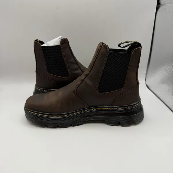 Dr. Martens Embury Crazy Horse Leather Brown Boots Unisex Men's 5/Women's‎ 6 New - Image 6