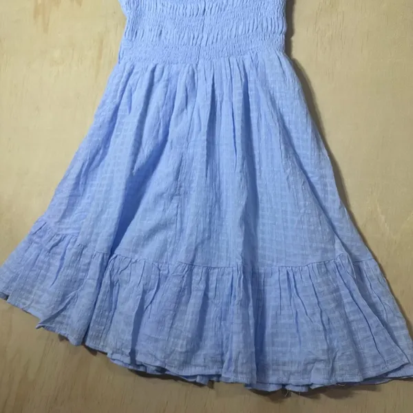 Indikah Tamika Blue Mini Flowy Dress‎ Women’s Size Large NWT - Image 7