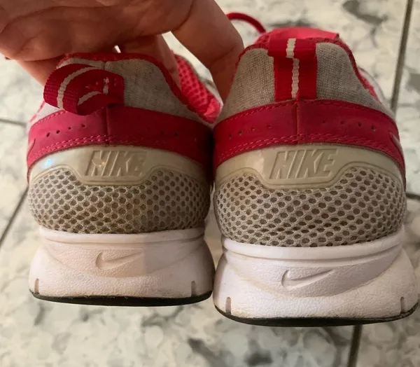 NIKE Womens Pink & Grey Running Sneakers Size 6 - Image 3