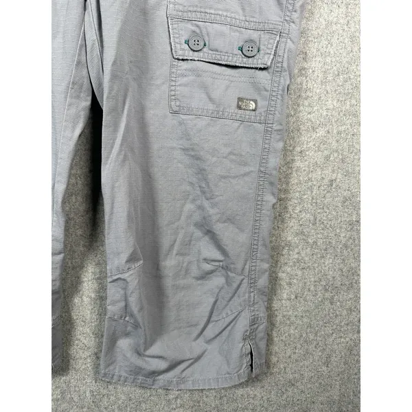 The North Face Capri Pants Womens Size 10 Gray Cargo Hiking Cotton Pockets‎ - Image 11