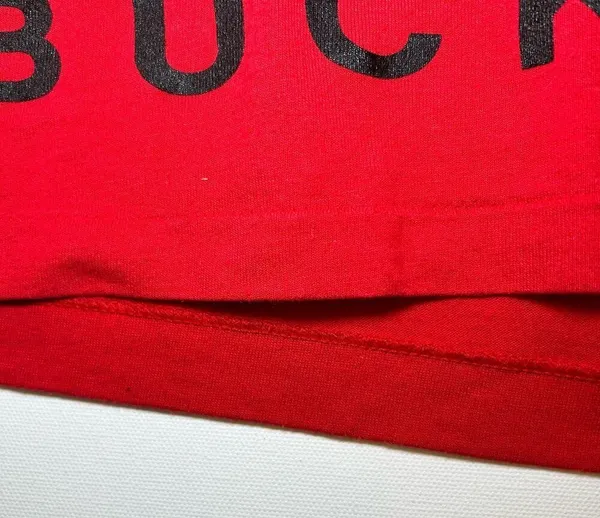 Vintage Ohio State Buckeyes Crop Top Graphic T-Shirt Single Stitch Brutus USA - Image 7