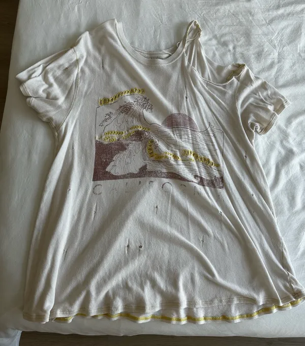 We The Free Oversized Distressed T-Shirt - Image 2