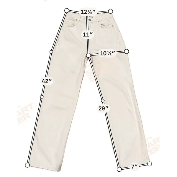 Reformation Jeans Womens 24” White Denim Amy High Rise Straight Leg - Image 5