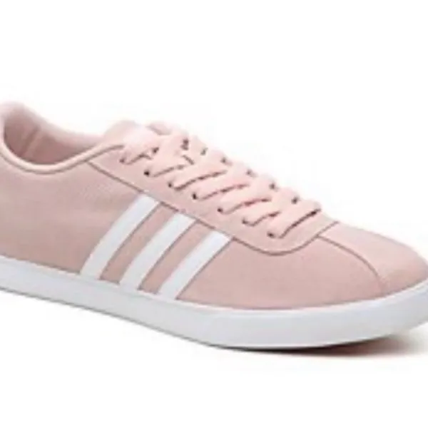 Adidas Women's Neo Courtset Sneakers Dusty Pink White Soft Size 7.5 Fashion EUC - Image 3
