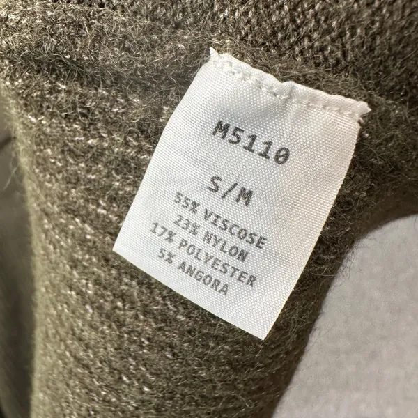 Kerisma High Low Sleeveless Tunic Sweater Women's S/M Olive Green Sleeveless - Image 6