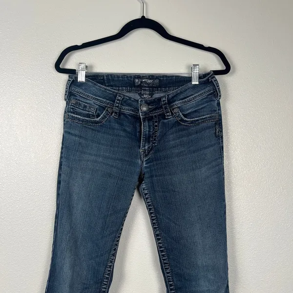 Silver Jeans Co Suki Surplus Bootcut Jeans Blue‎ Medium Wash Mid Rise 29x32 - Image 3