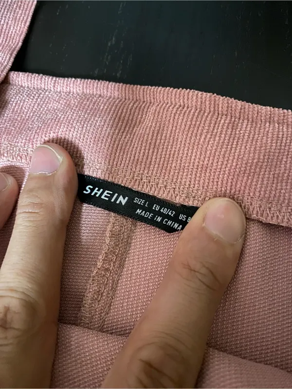 SHEIN Dusty Rose Corduroy Overalls - Image 2